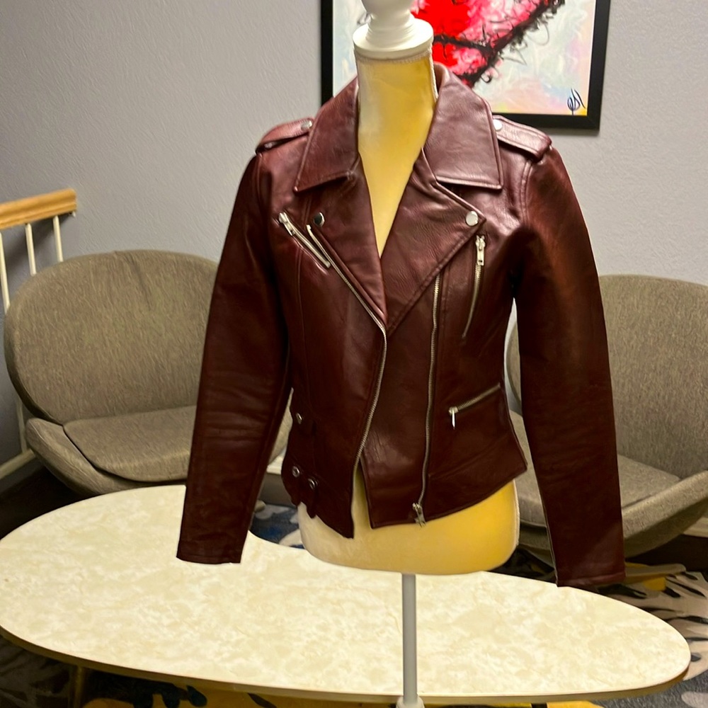 Romeo + Juliet Couture Faux Leather Moto Jacket NWT
